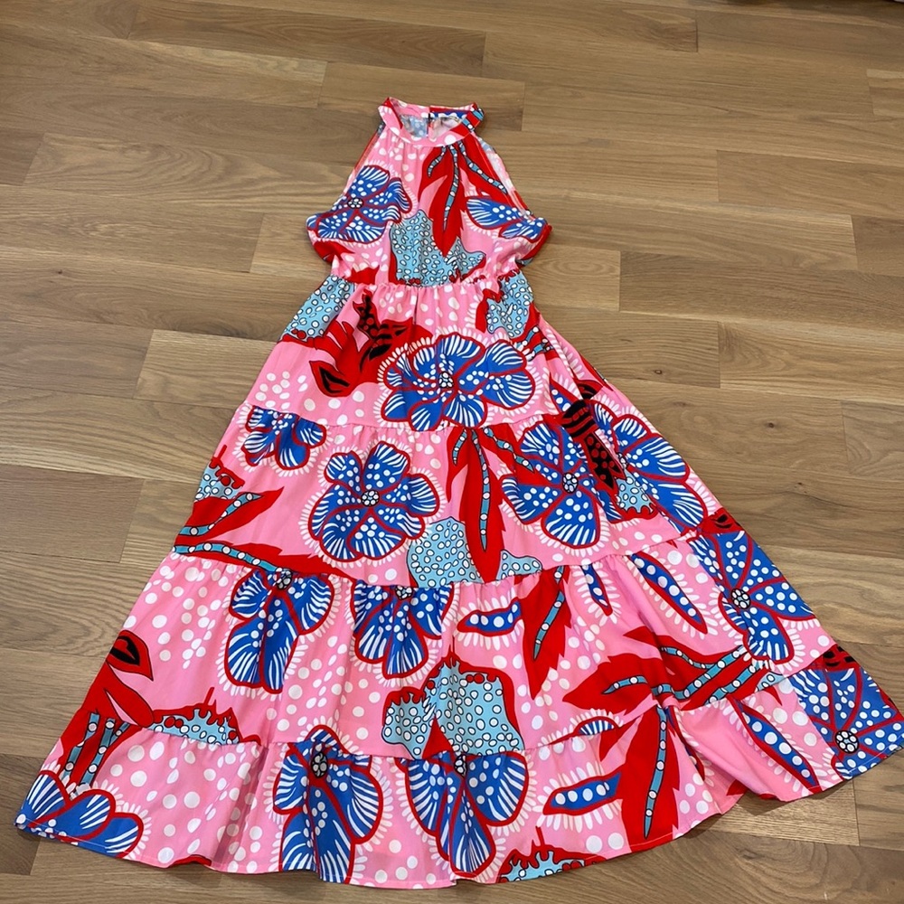 Beautiful, colorful, Maxi dress size Medium
